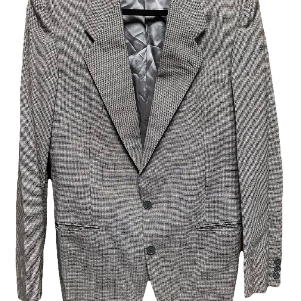 Yves Saint Laurent Charcoal Blazer Vintage 70s 80s Wool Made in France YSL GUC